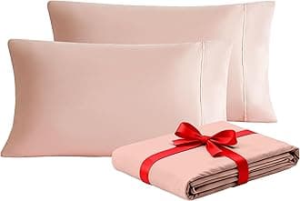 MOHAP Warm Pillowcases 50X75 cm 2 Pack- Super Soft Breathable Brushed Microfiber Pillow Cases Cover with Envelope Closure Pink