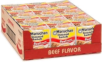 Instant Lunch Beef, Ramen Noodle Soup, Microwaveable Meal, 2.25 Oz, 12 Count