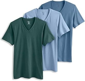 Jockey T-Shirts for Men - V Neck Undershirts, Cotton Men's T-Shirts - 3 Pack