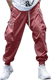 Cargo Pants for Men, Streetwear Hip Hop Pants Cargo Joggers Men Casual Active Sports Sweatpants for Men Women Unisex