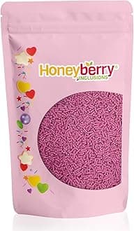 HONEYBERRY INCLUSIONS Purple Sugar Strands Sprinkles 200g - Premium Edible Decorating Vermicelli Sprinkles for Baking, Cupcake and Cake Decorations, Ice Cream, Dessert and Icing Decoration Toppers