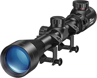EZshoot 3-9x40 Rifle Scope Red Green Illuminated Rifle Scope with Mounts