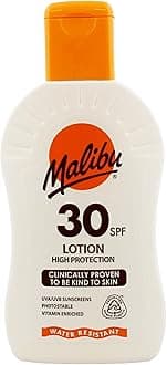 Malibu Sun SPF 30 Lotion, High Protection Sun Cream, Water Resistant, Vitamin...