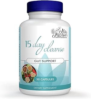 Mila Miamor 15 Day Cleanse - Gut and Colon Support - Advanced Gut Cleanse Detox for Women & Men with Senna, Cascara Sagrada & Psyllium Husk - Non-GMO - Made in USA - 30 Capsules