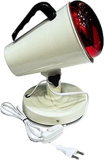 Electric Infrared Heat Therapy Lamp 02 for Pain Relief – Red Light Physiotherapy Table Lamp for Muscle Relaxation & Joint Support (Pack of 1)