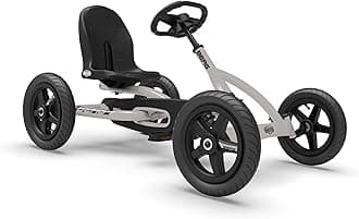 Berg Toys Buddy Gray Pedal Go Kart for Kids and Adults – Adjustable Ride On Toy for Ages 4-8 – Go Karts with BFR System, Go Cart for Kids and Adults Outdoor Pedal Car for Kids