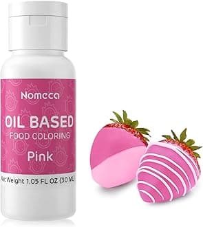 Oil Based Food Coloring for Chocolate - 30 Milliliters Upgraded Pink Oil Food Color for Baking Cake Decorating, Edible Food Dye for Candy Melts Cookies Easter Egg Icing Fondant Meringues