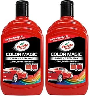 Turtle Wax 52711 Color Magic Car Paintwork Polish & Shine 2 X 500ml Red