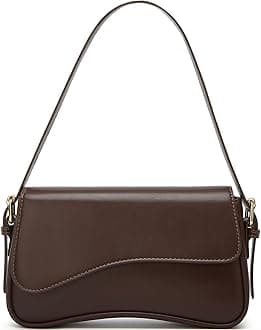 Shoulder Bag for Women Y2K Crossbody Purse PU Leather Underarm Handbag 2 Adjustable Strap for Daily Commute Travel