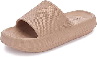 - Pillow Slippers for Women and Men | House Slides Shower Sandals | Cushioned Thick Sole