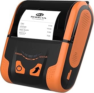 Rongta Portable 80mm POS Printer, Mobile Thermal Receipts Printer, USB&Bluetooth Connection, Compatible with Android Phone, Do Not Square/Ipad/Computer/Android Tablet(RPP300)