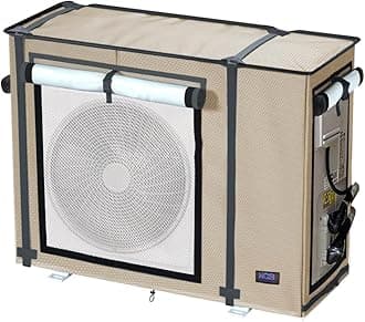 NGB Mini Split Cover for Air Conditioner Outdoor Unit,35.4 "L x15.4 "W x27.5"H for Ductless Air Conditioning Protected Operation Universal for Mini Split Condenser HVAC Units All Seasons.