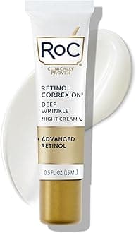 Retinol Correxion Deep Wrinkle Anti-Aging Night Cream, Daily Face Moisturizer with Shea Butter, Glycolic Acid and Squalane, Skin Care Treatment, Mini 0.5 Ounces (Packaging May Vary)