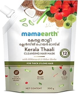 Kerala Thaali Cleansing Hair Mask with Hibiscus & 11 Other Herbs 7.05 Oz/200g