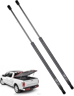 HUOPO 26 Inch 120 lb 534 N Gas Shock Strut Lift Support for Tonneau Cover Camper RV Bed Basement Storage Doors Hatch Boat Lid Tool Box Custom Window Tanning Bed Replacement Parts, Set of 2