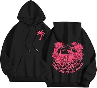 Pink Graphic Hoodies for Teen Girls Kids Womens Cute Letter Print Casual Preppy Sweatshirts Oversized Long Sleeve Y2K Streetwear Tops Pullover