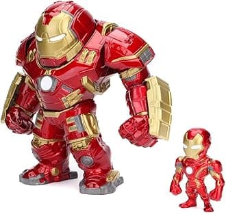 Marvel 6" Hulkbuster & 2" Iron Man Die-Cast Collectible Toy Figure, Red