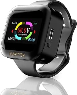 Tattoo Power Supply - Ambition S1 Plus Touch Screen Tattoo Battery Wristband Supply Portable RCA Tattoo 2400mAh Lithium Battery Pack with LCD Touch Display for Rotary Tattoo Machine