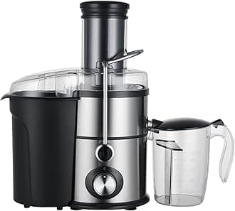 Winado Juicer Machine, 1100W Centrifugal Juicer with 2.6" Wide Mouth for Whole Fruits and Vegetable with 2-Speed Setting, Easy to Clean, BPA Free, 110V