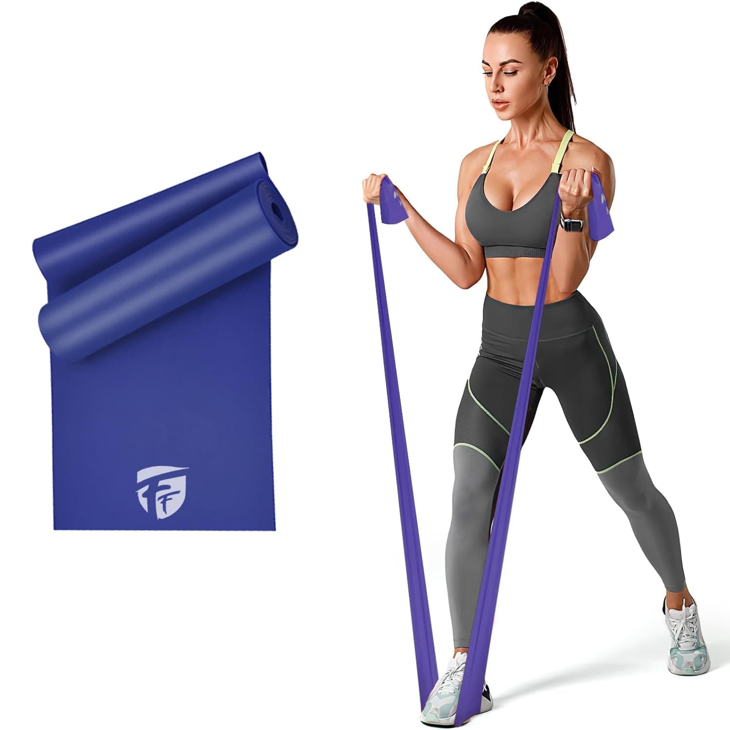 FirstFit Resistance Loop Bands | Elastic Exercise Band Set | Best Resistant Workout Loops for Booty, Glute, Leg & Thigh Exercising