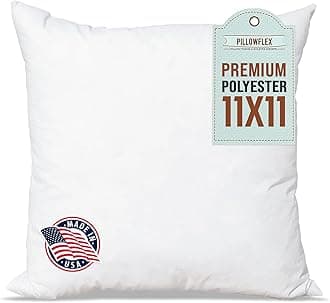 Pillowflex Polyester Filled Machine Washable 27cm x 27cm 11 X 11 - Inch Pillow Form Insert