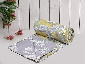 COZY FURNISH Super Soft Brushed Microfiber Cotton 3 Layer Breathable Single Dohar Lightweight Warm Bed Dohar 57X87(Inches) 144X220(CM) Flannel Dohar Throws for Bed (LightGreen)| TC - 144