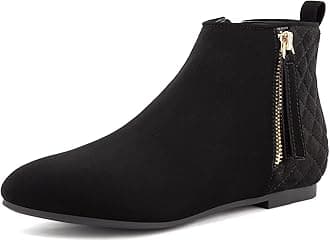 Women's Ankle Boots Flat Low Heel Zipper/Chelsea Booties Winter Fall Fashion Boots
