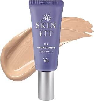 [VILLAGE 11 FACTORY] MY SKIN FIT BB CREAM (#4 MEDIUM BEIGE, 20ml) Korean BB Cream with SPF 50+ PA++++ Hyaluronic Acid, Niacinamide & Collagen for Moisturizing, Brightening & Natural Coverage