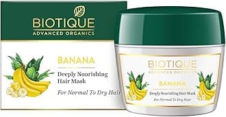 Biotique Banana Deeply Nourishing Hair Mask| Enriched with Natural Banana Extracts | Helps Strengthen, Hydrate & Smooth Normal to Dry Hair | Reduces Frizz, Breakage & Dryness | 175g