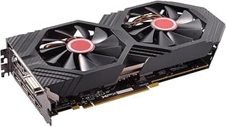 XFX Radeon RX 580 GTS Black Edition 1405MHz OC+, 8gb 256bit GDDR5, DX12 VR Ready, Double Dissipation, Dual BIOS, 3xDP HDMI DVI, PCI-E AMD Graphics Card (RX-580P828D6)