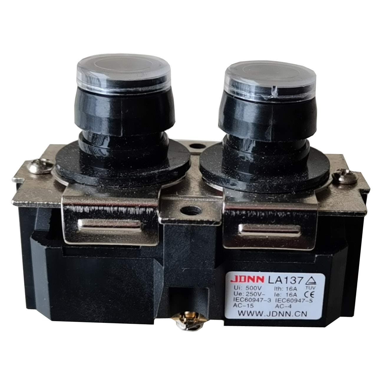 JDNN LA137 Electric Hoist Button Switch Crane Micro Control Switch Up Down Waterproof Pushbutton Switches LA137-A LA137-B 250V 16A (LA137-B)
