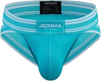 JOCKMAIL Mesh Athletic Supporters Mens Briefs Underwear Comfort Male Underwear for Gym Sport
