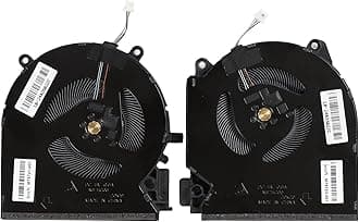 Replacement New Laptop CPU + GPU Cooling Fan for HP Victus RTX3050 16-D 16-E TPN-Q263 TPN-Q264 16-D0111TX 16-e0011ns Series M75721-001 M75723-001 DC5V 0.6A 60W 10mm tick Fan