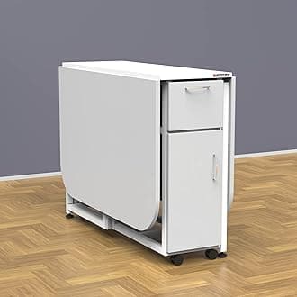 InnoFur Forito Folding Dining, Multipurpose Table for Home and Kitchen (Large (6 Seater), White)(Wood)