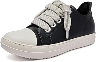 Uootopo Low Top Sneakers for Men Comfortable Platform Walking Shoes