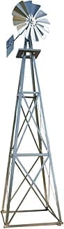 Outdoor Water Solutions 12-Foot Galvanized Backyard Windmill