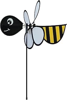Baby Bug Bee Wind Spinner - Silk Screened Details - Fun Spinner for your Flower Pot's, Garden and Yard