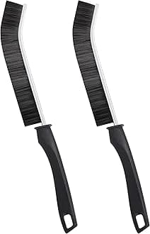 Ginsco 2Pcs Gap Cleaning Brush, Hard Bristle Brush for Cleaning, Crevice Cleaning Tool Multifunctional Brushes for Household Use, Small Cleaning Brush for Shutter Door Window Track Kitchen