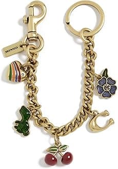 Coach Women's Charm Bracelet Charm Keychain, One Size, Resin
