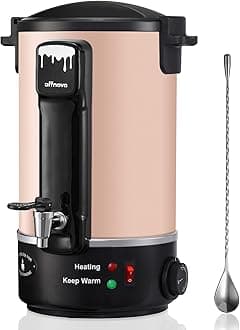 OFFNOVA Wax Melter for Candle Making, 6L Large Wax Melting Pot with Heating Core Spout, Ideal for Business or Craft (Pink)