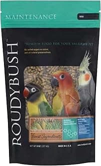 RoudyBush Daily Maintenance Bird Food, Mini, 8-Ounce