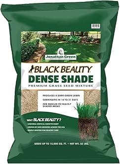(10610) Black Beauty Dense Shade Grass Seed - Cool Season Lawn Seed (25 lb)