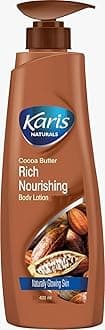 Karis Naturals Cocoa Butter Rich Nourishing Body Lotion – Deep Hydration for Soft, Smooth Skin | Vitamin E & Natural Moisturizers | Ideal for Dry & Sensitive Skin