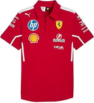 Scuderia Ferrari F1 2025 Team Polo - Men - Red