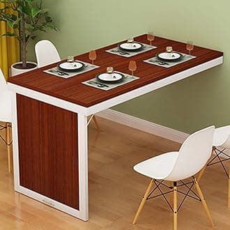 Wall Desk Wall Mounted Folding Table, Space Saver Fold Out Kitchen Dining Desk, Computer Table, Invisible Wall Table, Home Office Workbench Bar Desk