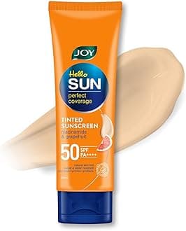 Joy Natural Tone Tinted Sunscreen SPF 50 PA+++ with Niacinamide For Normal & ...