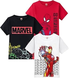 Kuchipoo© Marvel Boys Half Sleeves Regular Fit Cotton T-Shirt