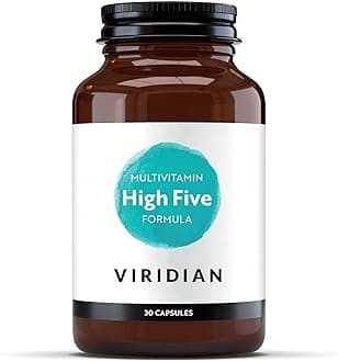 High Five Multivitamin Formula - 30 Veg Caps | Support Energy & Vitality with 23 Essential Nutrients & Including Vitamin B5 | Formulated By Nutritionists | No Artificial Additives | Vegan