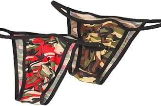 Men's Cotton Bikini Underwear Sexy Low Rise Brazilian Back Cut Bulge Underwear