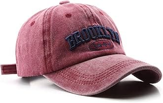 Brooklyn Hat Vintage Brooklyn 1947 Dad Hat Washed Cotton Unstructured Baseball Cap for Men & Women